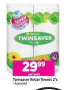 Twinsaver Roller Towels Assorted-2's Per Pack
