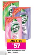 Handy Andy Refill Cream Assorted-For Any 3 x 750ml