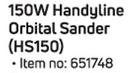 Ryobi 150W Handyline Orbital Sander HS150