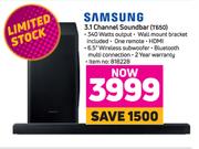 Samsung 3.1 Channel Soundbar T650