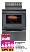 Defy 4 Solid Plate Stove (Black) DSS-494