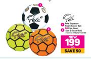 Pele Signature Size 5 Soccer Ball Or Pele Neon-Each