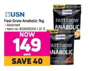 USN Fast Grow Anabolic Assorted-1Kg Each