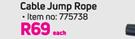 Trojan Cable Jump Rope-Each