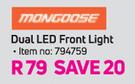 Mongoose Dual LED Front Light