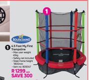 Bounceking 4.5 Foot My First Trampoline-Each