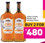 Sadler's Peaky Blinder Irish Whiskey-For 2 x 750ml