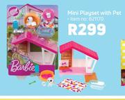 Barbie Mini Playset With Pet