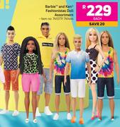Barbie & Ken Fashionistas Doll Assortment-Each