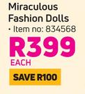 Miraculous Fashion Dolls-Each