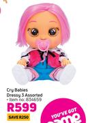 Cry Babies Dressy 3 Assorted