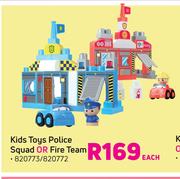 Kids Toys Police Squad Or Fire Team-Each