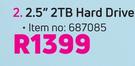 Toshiba 2.5" 2TB Hard Drive