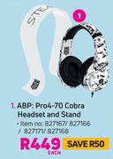 ABP Pro 4 70 Cobra Headset & Stand-Each
