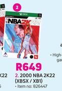 XBSX/XB1 2000 NBA 2K22
