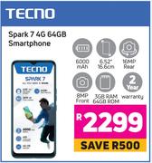Tecno Spark 7 4G 64GB Smartphone
