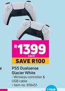 PS5 Dualsense Glacier White-Each