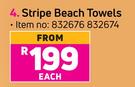 Stripe Beach Towels-Each