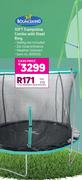 Bounceking 10 Foot Trampoline Combo With Steel Ring