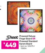 Shoot Prowood Deluxe Finger Board Or Prowood Standard Karom Board
