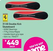 Ferrari 31 X8 Double Kick Skateboard-Each