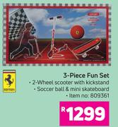 Ferrari 3 Piece Fun Set