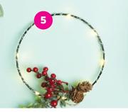 Christmas Thin Band Wreath With Light-Each