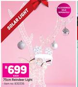 75cm Reindeer Solar Light-Each