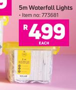 5m Waterfall Solar Lights-Each