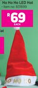 Ho Ho Ho LED Hat-Each