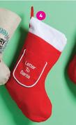 Letter To Santa Stocking-Each