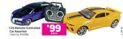 1:24 Remote Controlled Car Assorted-Each