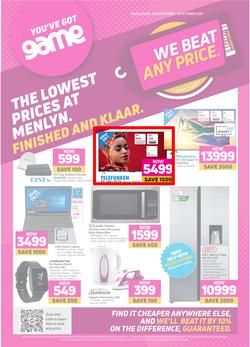 Game Menlyn : The Lowest Prices At Menlyn (28 September - 5 October 2021), page 1