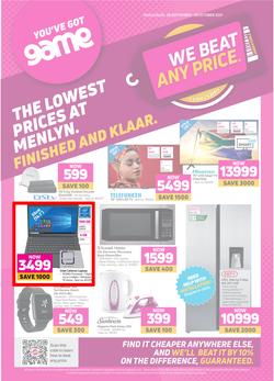 Game Menlyn : The Lowest Prices At Menlyn (28 September - 5 October 2021), page 1