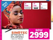 Sinotec 40" FHD LED TV STL-40F1A11A
