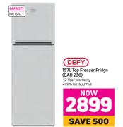 Defy 157L Top Freezer Fridge DAD 238