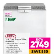 Defy 195L Chest Freezer White DMF470