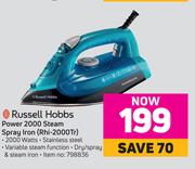 Russell Hobbs Power 2000 Steam Spray Iron RHI-2000TR