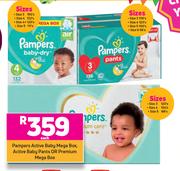 Pampers Active Baby Mega Box, Active Baby Pants Or Premium Mega Box-Each