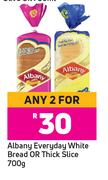 Albany Everyday White Bread Or Thick Slice-For Any 2 x 700g