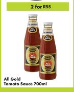 All Gold Tomato Sauce-For 2 x 700ml