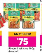 Rhodes Chakalaka Assorted-For Any 5 x 400g