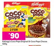 Kelloggs Coco Pops Original Or Coco Pops Chocos-For 2 x 500g