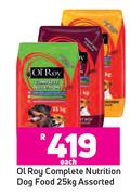 Ol' Roy Complete Nutrition Dog Food Assorted-25kg Each