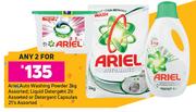Ariel Auto Washing Powder 3kg, Liquid Detergent 2L Or Detergent Capsules 21's Pack-For Any 2