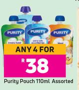 Purity Pouch Assorted-For Any 4 x 110ml  