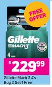 Gillette Mach 3-4's