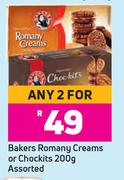 Bakers Romany Creams Or Chockits Assorted-For Any 2 x 200g