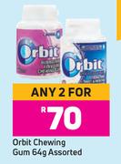 Orbit Chewing Gum Assorted-For Any 2 x 64g