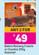 Bakers Romany Creams Or Chockits Assorted-For Any 2 x 200g